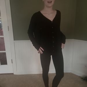 Combination Cardigan and Shirt